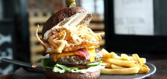 Бургер со свининой