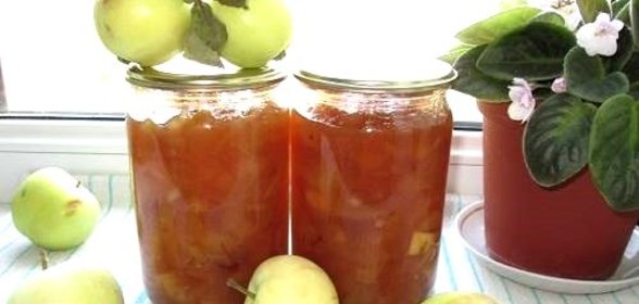 Варенье из яблок Белый налив дольками