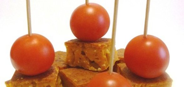 Закусочные сырно-яичные квадратики