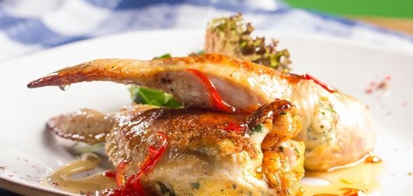 Куриные крылышки с сыром сулугуни