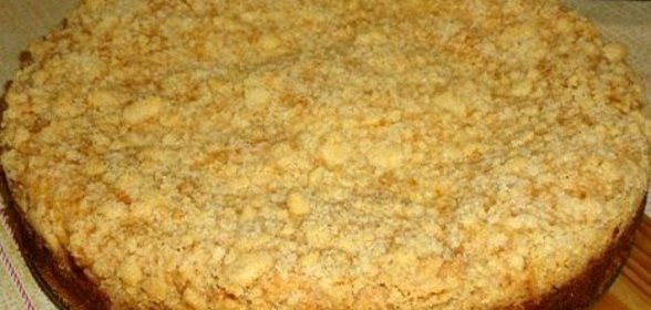 Рассыпчатый пирог с творогом