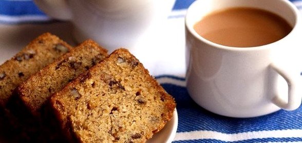 Постный банановый кекс