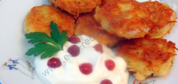 Оладьи из вермишели с сыром