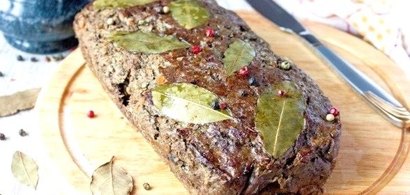 Запечённый печёночный паштет