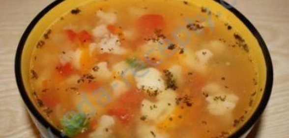 Суп из цветной капусты с брокколи и грушами