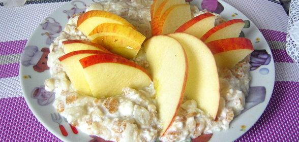 Мультизлаковая молочная каша с яблоком (Тест-драйв)