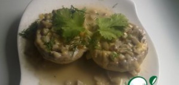 Нежные шампиньоны с сыром в микроволновке