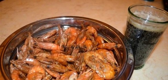 Жареные креветки в мультиварке