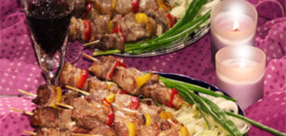 шашлык с настоящим дымком из девятого этажа, ну очень вкусный