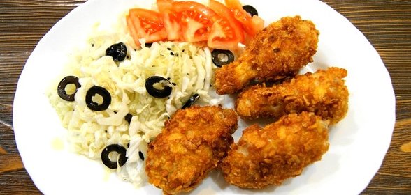 Острые куриные крылышки в панировке