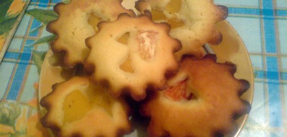 Творожные кексы с фруктами