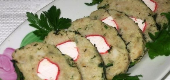 Пицца с шампиньонами и ветчиной