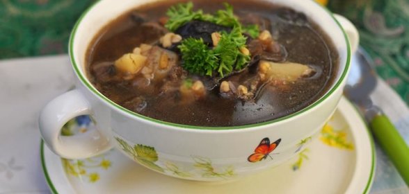Грибной суп с булгуром