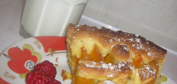 Пирог с абрикосами Продолжаем сезон фруктовой выпечки))или Выпечка с фруктами=))