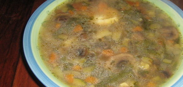 Суп из вишен с варениками
