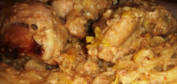 Курочка в арахисовом соусе