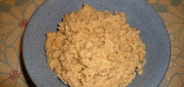 Овсяная каша с кокосовым маслом