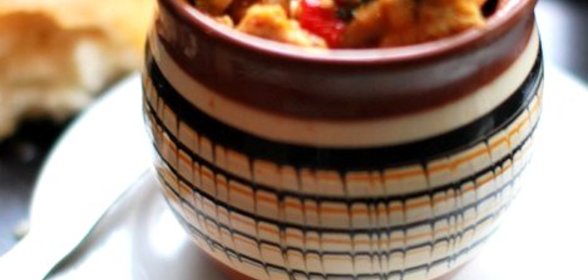 Чахохбили с шампиньонами