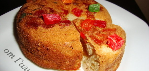 Мини-шарлотка с цукатами