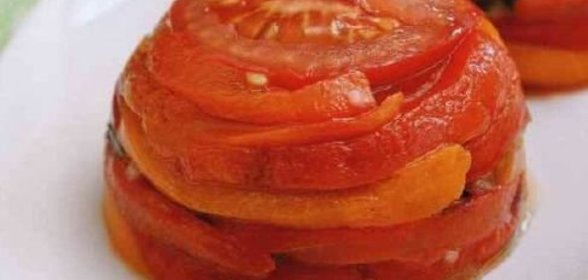 Холодная закуска из помидоров и болгарского перца