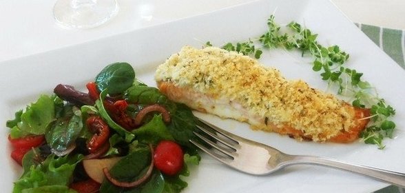 Запеченный лосось