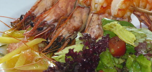 Креветки гриль