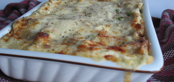 Каннелони с деревенским печеночным паштетом