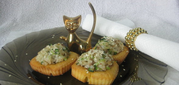 Корзиночки-тарталетки для любой начинки (быстрый способ)