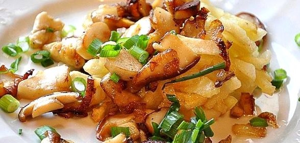 Подосиновики, жареные с картошкой