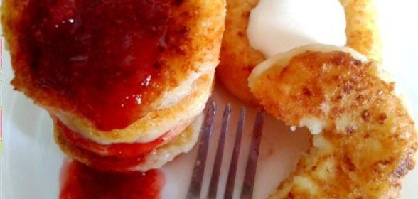 Воздушные сырники...с фетой)))