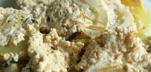 Кабачки запеченные в духовке с сыром и сметаной