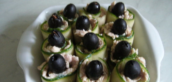 Огуречные рулетики