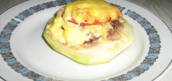 Кабачковые пиццы, или ленивые фаршированные кабачки