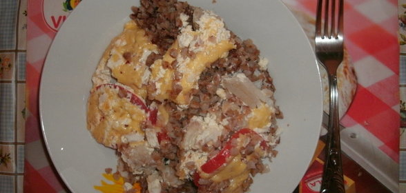 Запеканка чречневая с рыбой в мультиварке