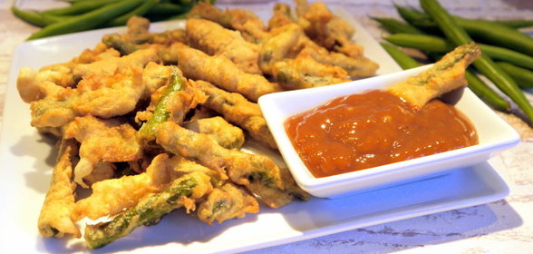 Зеленая фасоль-фри в кляре