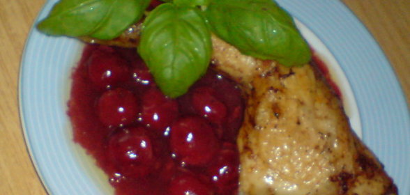 Окорочка куриные в вишнёвом соусе