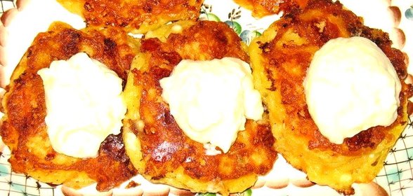 Сырные оладьи