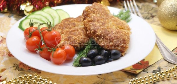 Отбивные из курицы в панировке