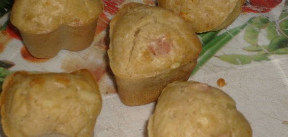 Кексики с ветчиной