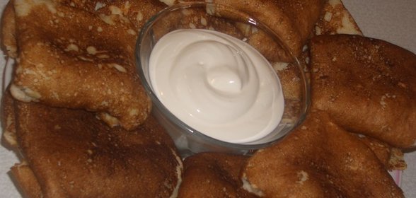 Блины манно-овсяные с сыром