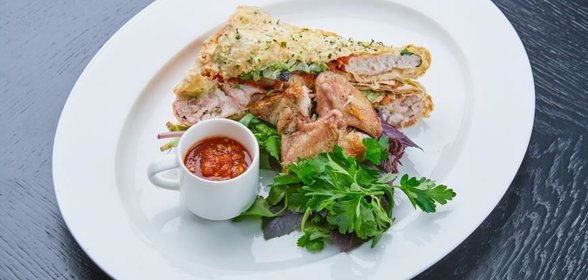 Печеный цыпленок a la шаурма