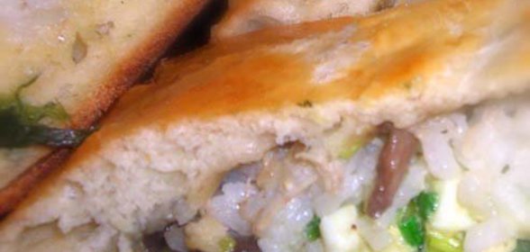 рулет с курицей,шпинатом и грибами