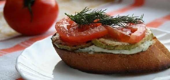 Бутерброд с кабачками