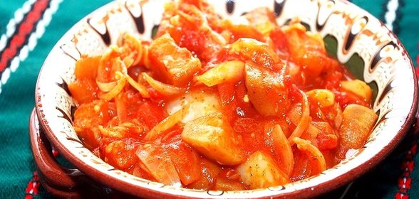 Лечо с баклажанами и помидорами