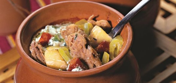 Жаркое по-домашнему из соевого мяса