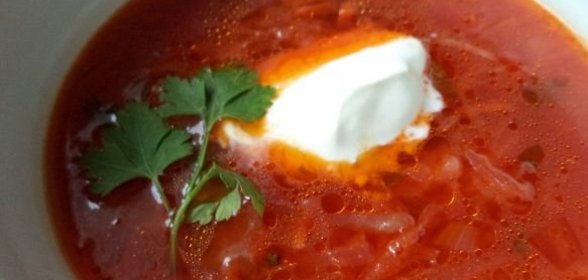 Борщ с квашеной капустой