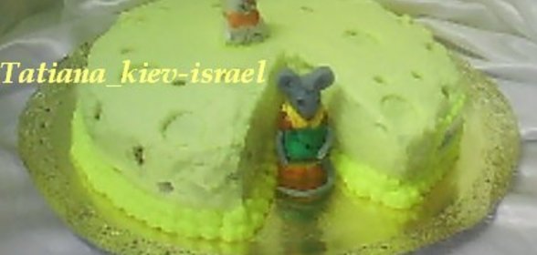 Торт творожно-сливочный с персиками