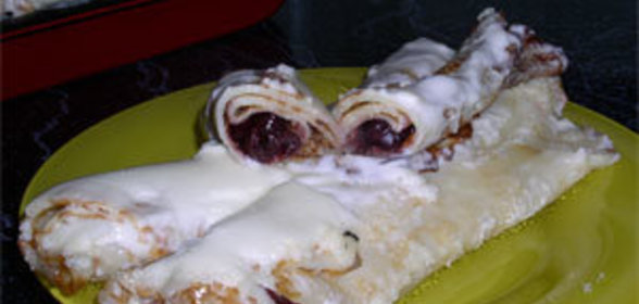 Блинчики с вишней