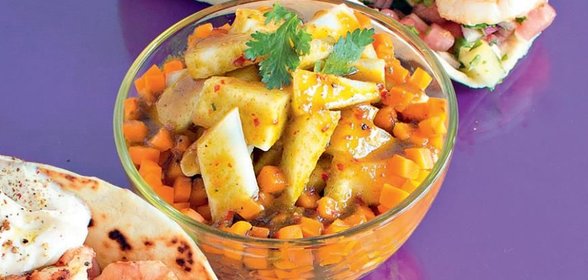 Салат с дыней в азиатском стиле