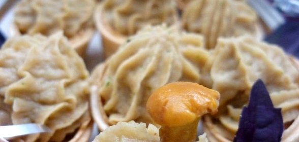 Паштет из белой фасоли и солёных грибов